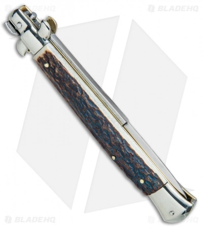 AGA Campolin 11" Picklock Automatic Italian Stiletto Stag (5" Satin) 2017 - Image 3