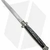 AGA Campolin 18" Italian Stiletto Automatic Knife Sim Horn (8" Satin Bayonet)