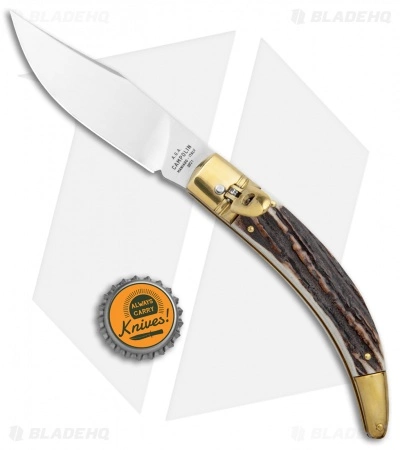 AGA Campolin Diana Lever Lock Automatic Brass Stag Horn (3.75" Satin) - Image 4