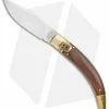 AGA Campolin Diana Lever Lock Automatic Brass Wood Knife (3.75" Satin)
