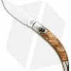 AGA Campolin Diana Lever Lock Automatic Knife Olive Wood (3.75" Satin)
