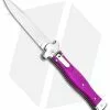 AGA Campolin Zero Italian Leverlock Automatic Knife Violet G-10 (3.75" Tumbled)