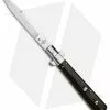 AGA Campolin 11" Frosolone Bayonet Stiletto Automatic Knife Ebony (5" Satin)