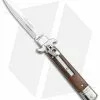 AKC Leverletto 7.75" Lever Lock Auto Italian Knife Cocobolo (3.3" Satin Bayonet)