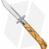 Italian Style 11" Roma Drop Point Auto Swinguard Yellow Pearlex (4.6" Polish)
