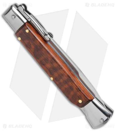 Bolster AKC 9" Automatic Italian Stiletto Snakewood (4" Satin Bayonet) - Image 3