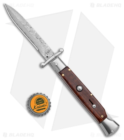 AKC Swinguard 9" Snakewood (Damascus Bayonet Blade) - Image 4