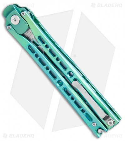 Artisan Cutlery Kinetic-Tool Automatic Butterfly Tool Green Titanium (4" SW) - Image 3