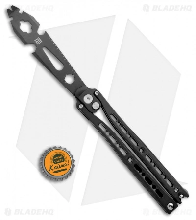 Artisan Cutlery Kinetic-Tool Automatic Butterfly Tool Black Aluminum (4" Black) - Image 4