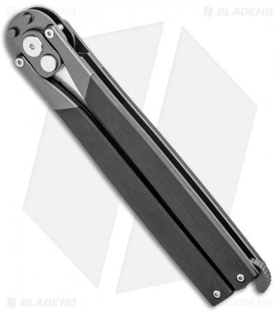 Artisan Cutlery Kinetic-Tool Auto Butterfly Knife Train Tool Black G-10 (4" SW) - Image 3