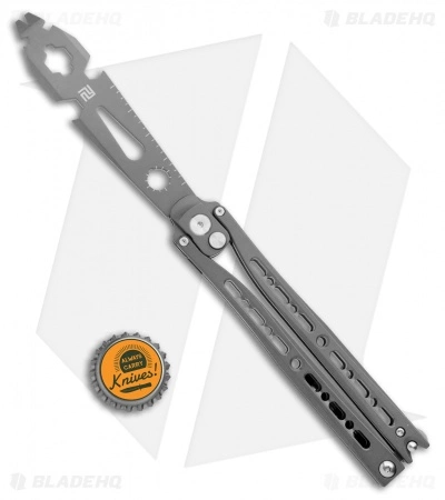 Artisan Cutlery Kinetic-Tool Automatic Butterfly Tool Gray Steel (4" Gray) - Image 4