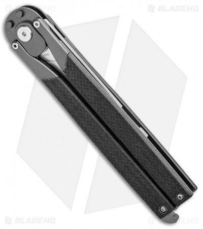 Artisan Cutlery Kinetic-Tool Automatic Butterfly Tool Flat Black G-10 (2.8" SW) - Image 2