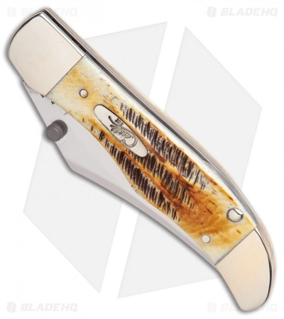Case Cutlery Case Kickstart Mid-Folding Hunter Assisted Knife Bone Stag (6.51265AC SS) - Image 3