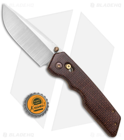 Attn2Detail Mercantile MK 3 Large Bar Lock Knife Burlap Micarta (3.7" Satin) - Image 4