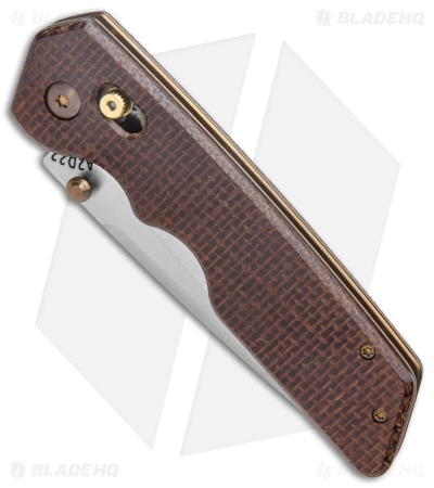 Attn2Detail Mercantile MK 3 Large Bar Lock Knife Burlap Micarta (3.7" Satin) - Image 2
