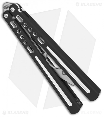 BBbarfly BBFireFly Knife Style Bottle Opener Balisong Black (4.25" Satin) - Image 2