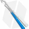 BB Barfly Pro V3 Blue/White BHQ Edition Knife Style Bottle Opener Butterfly