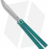 BRS Barebones Balisong Butterfly Knife Blue Aluminum Channel (4.5" SW)