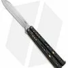 BRS Premium Replicant ALT Balisong Butterfly Knife Black G-10/Gold Ti (4.5" SW)