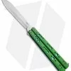 BRS Premium Replicant ALT Balisong Butterfly Knife Green G-10/Blue Ti (4.5" SW)