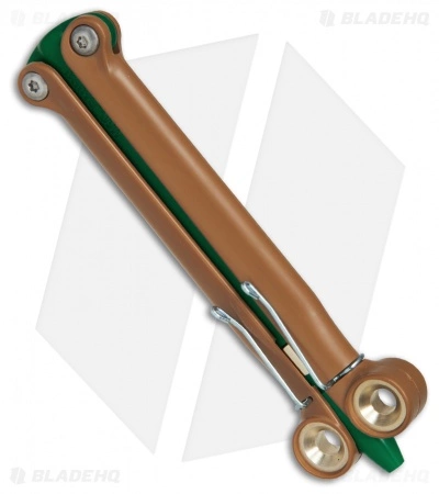 BaliYo By Spyderco Butterfly Pen Fisher Space Pen (Green/Brown) USA Made - Image 2
