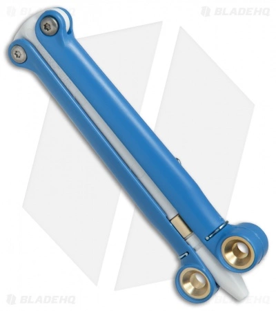 BaliYo By Spyderco Butterfly Pen Fisher Space Pen (Blue/White) USA Made - Image 2