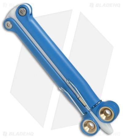 BaliYo By Spyderco Butterfly Pen Fisher Space Pen (Blue/White) USA Made - Image 3