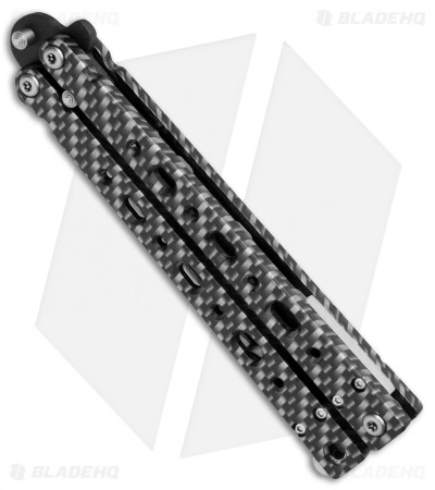 Bear OPS Bear Song V Butterfly Knife Sim Carbon Fiber (4.38" Black) B-500-A1CF - Image 3