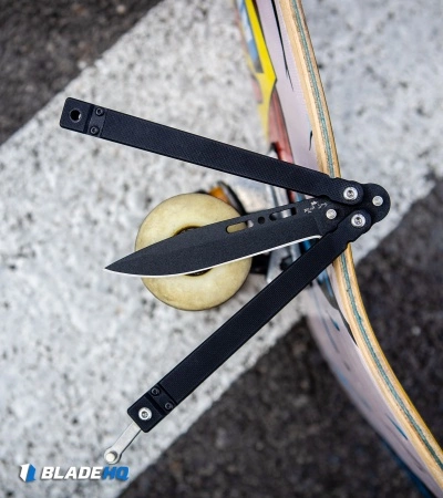 Bear OPS Bear Song II Butterfly Black G-10 Knife (4.5" Black) B-200-B4-B - Image 3