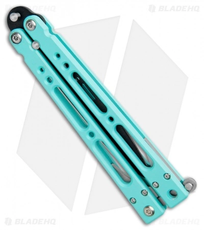 Bear OPS Bear Song IV Butterfly Knife Teal Al (4.38" Black) B-400-AlCP-B+TR - Image 5