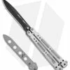 Bear OPS Bear Song IV Butterfly Knife Aluminum W/Trainer (4.38" Black) B-400B+TR