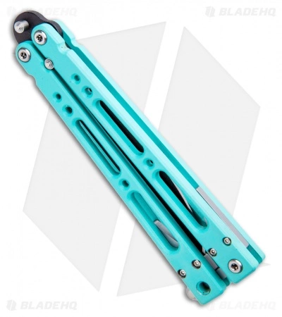 Bear OPS Bear Song IV Butterfly Knife Teal Al (4.38" Black) B-400-AlCP-B - Image 3