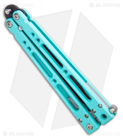 Bear OPS Bear Song IV Butterfly Knife Teal Al (4.38" Black) B-400-AlCP-B - Image 2