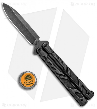 Bear Ops Bear Song VII Butterfly Knife Titanium (4" Black SW) - Image 4