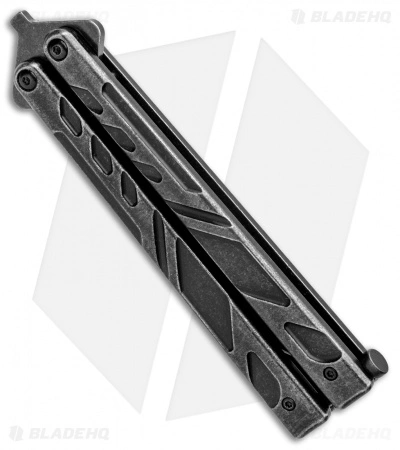 Bear Ops Bear Song VII Butterfly Knife Titanium (4" Black SW) - Image 3