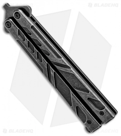 Bear Ops Bear Song VII Butterfly Knife Titanium (4" Black SW) - Image 2