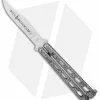 Bear & Son 30th Anniversary 114 Butterfly Knife Silver Vein Zinc (5" Satin)