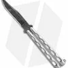 Bear & Son Clip Point Butterfly Knife Stainless Steel (4.1" Damascus) SS14D