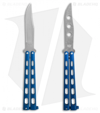 Bear & Son 2-Pack Butterfly Knife Special Blue (114BL + 114BLTR)
