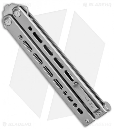 Bear Ops Bear & Son 30th Anniversary Bear Song VIII Butterfly Knife Drop Point (5" Satin) - Image 3