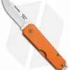 Bear & Son 110 Slip Joint Pocket Knife Orange Aluminum (2.4" Satin)
