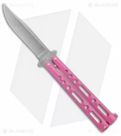 Bear And Son Bear & Son Butterfly Carbon Steel Knife Pink Zinc (5" Stonewash)