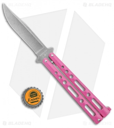 Bear And Son Bear & Son Butterfly Carbon Steel Knife Pink Zinc (5" Stonewash) - Image 4
