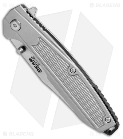 Bear & Son Reverse Tanto Flipper Knife Stainless Steel (3.3" Satin) - Image 2