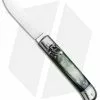 SKM Classic 8" Lever Lock Automatic Italian Knife Brazilian Horn (3.2" Polish)