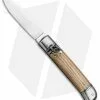 SKM Classic 8" Lever Lock Automatic Italian Knife Olive Wood (3.2" Polish Flat)