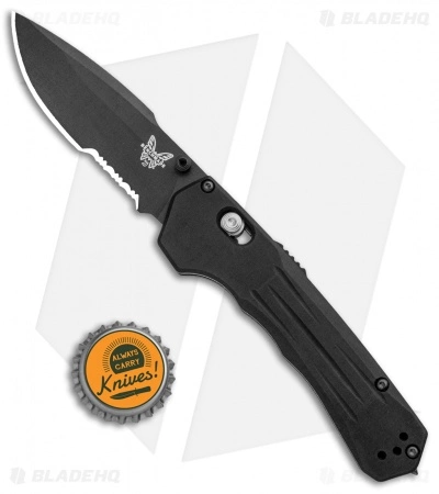 Benchmade 427SBK Mini Vallation AXIS-Assist Knife Black (3.2" Black Serr) - Image 4