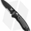 Benchmade 595SBK Mini Boost AXIS-Assist Knife Black/Gray (3.11" Black Serr)