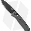 Flytanium Crossfade Black Canvas Micarta + Benchmade Mini Bugout Knife (3" BLK)