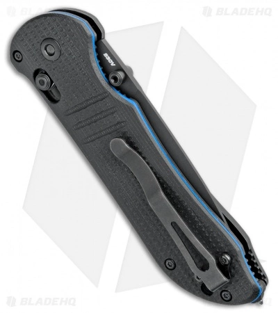 Benchmade 917SBK-1901 Triage Axis Lock Knife Black G-10 (3.4" Black Serr) - Image 4